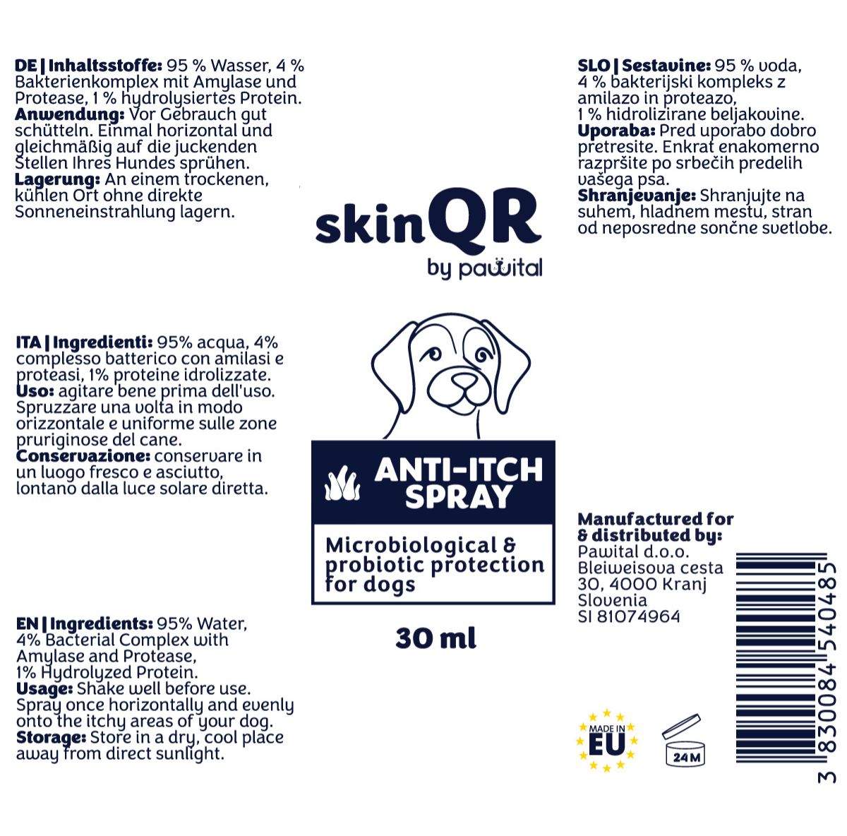 skinQR Anti-Itch Spray (30ml)